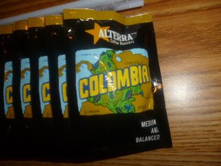  Alterra Coffee Packets Fresh 100 Colombia Coffee Packs New