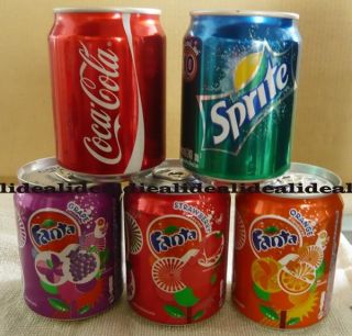 coca cola 3x fanta and sprite mini can from thailand mini can set from