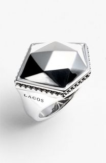 Lagos Silver Rocks Angled Ring