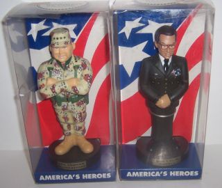  Heroes Figurines General Colin Powell + General Norman Schwarzkopf