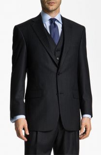 Hart Schaffner Marx Stripe Three Piece Suit