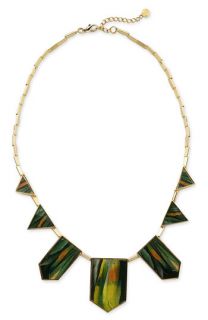 House of Harlow 1960 Feather Station Necklace