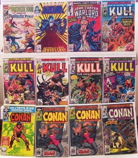 12 Marvel Comic Book Conan Kull Warlord Darkhawk