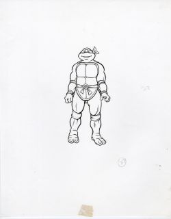 Gill Fox Teenage Mutant Ninja Turtle Orig Art Donatello Character Full