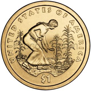 2009 Native American Sacagawea Dollar Coin Set Philadelphia Denver