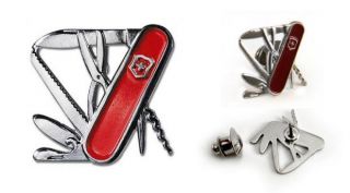 Victorinox_Swiss Army Knife Collectors Metal Lapel Pin   Red