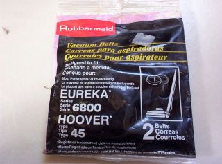 each Eureka Belts 6800 Series or Hoover Belt Type 45 for Vacuum