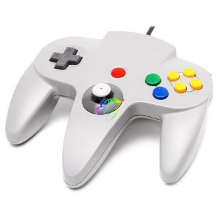 description top new white fashion wired pc game controller for