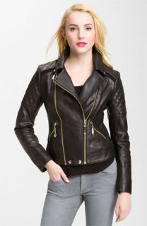 Sam Edelman Quilted Leather Moto Jacket