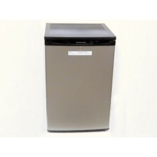   BFPH44M4LM Mini Fridge 4 4 Cu Ft Compact Refrigerator Silver Used