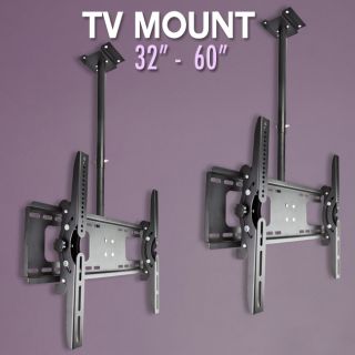 PC Tilt TV Wall Mount Ceiling 32 37 42 46 50 52 60 LCD LED Plasma