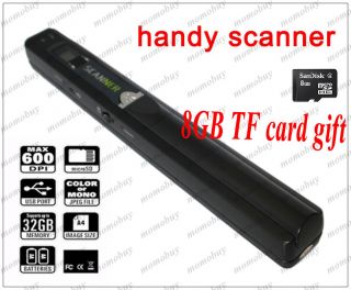  Portable Mobile Handyscan Book Photo Cordless A4 Color Scanner