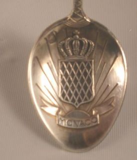 Vintage Collector Spoon King Queen Monaco Hallmark