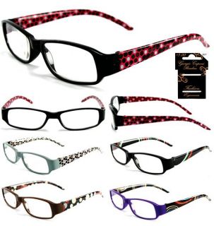 Plastic Color Reading Glasses with Circle Design