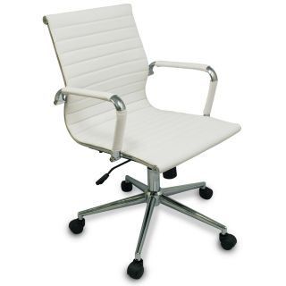  Modern Ribbed Office Chair   Great for Conference Room Tables & Desks