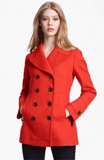 Burberry Brit Fenstead Double Breasted Wool Peacoat