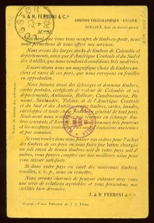 COLOMBIA POSTAL STATIONERY DENMARK VIA JAMAICA