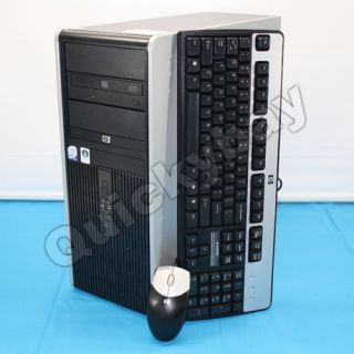 HP DC7800 Desktop Computer Tower Intel Core 2 Duo E6550 2GB 500GB DVD