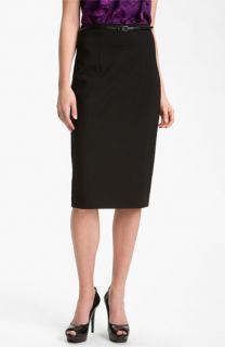 Halogen® Belted Ponte Skirt