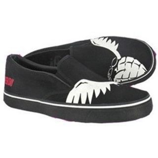 Green Day Split Wings Slip on Size11 Black Shoe VEGAN4