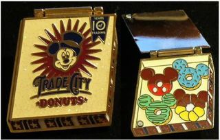 Disney Trade City Commerce Breakfast Mickey Donuts Pin