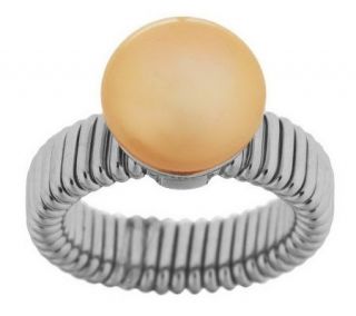 Honora Cultured FreshwaterPearl 11.0mm Button Flex Band Ring