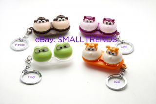  Contact Lens Case Key Chains Colored Contacts Lens Case Free