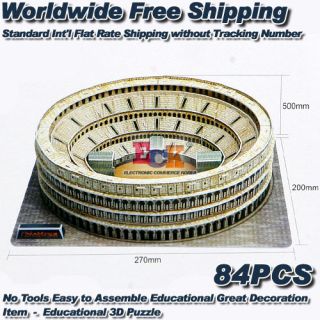 3D Jigsaw Puzzle Italy Colosseum EDU2804D 84pcs 