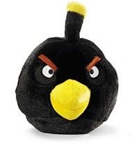  Black Bird 5 Plush with Sound Tag Rovio Commonwealth Toy New