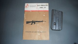 Colt AR 15 Sporter Rifle Manual and Clip
