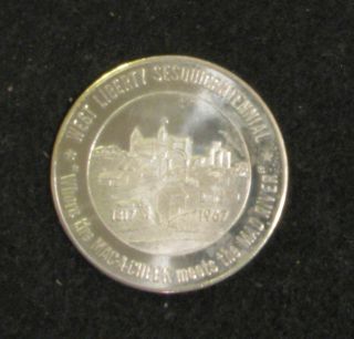 1967 West Liberty, Ohio Sesquicentennial Commemorative Medal 38 mm