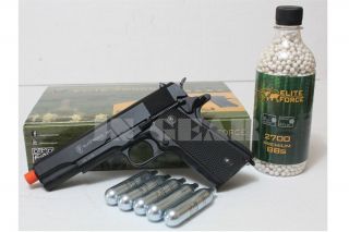  A1 Full Metal CO2 Blowback Airsoft Pistol Free 5 CO2 Cartridge