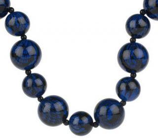 Joan Rivers Bold Python Pattern Bead 20 Necklace w/3 Extender