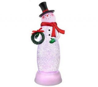 12 Battery Operated Holiday Figure Glitter Light by Valerie