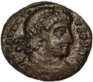 CONSTANTIUS II Roman Bronze Coin Two Victory