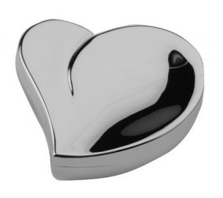 Silver Safekeeper Heart Shaped Jewelry Box by Lori Greiner —