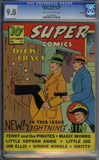 Super Comics 41 1941 CGC VF NM 9 0 Dick Tracy Rockford Only Graded