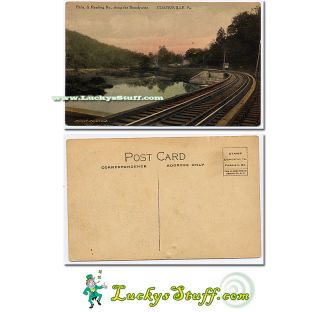  Reading Railroad Brandywine Coatesville PA c1910 Postcard RR
