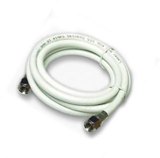 8ft White Coaxial Cable for TV Cable VCR Satellite