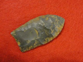 Clovis Fluted Arrowhead Artifact Repro Cobden Flint