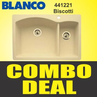 Blanco Kitchen Sink 441221 Composite Granite Biscotti