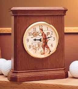 Seth Thomas St. Andrews Golf Theme Table Clock —