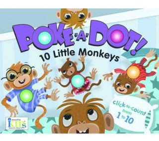 Poke a Dot 10 Little Monkeys, 20 Page Book. —