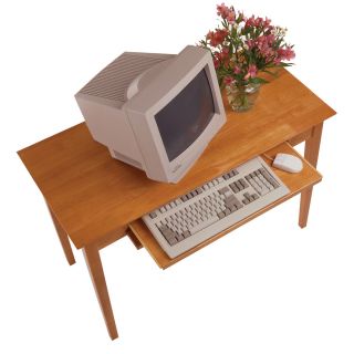 Traditional Home Office Computer Desk w Keyboard Drawer
