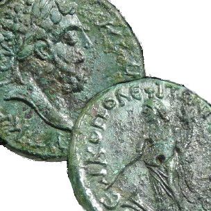 COMMODUS TYCHE Fortuna NIKOPOLIS Mint Scarce Ancient ROMAN Coin E 22mm