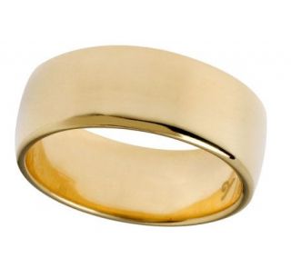 Veronese 18K Clad 7mm Polished Silk Fit Band Ring   J299121