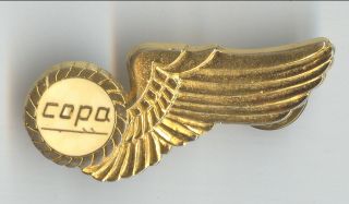Copa Airlines Panama Stewardess Wing Badge
