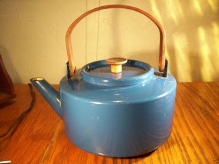 Vintage Blue Michael Lax Copco Enamelware Tea Pot   #117 Spain