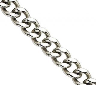 Steel by Design 8 1/2 Curb Chain Bracelet —