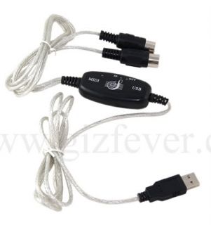 USB to MIDI Cable for Casio Keyboard Korg Synth Sampler